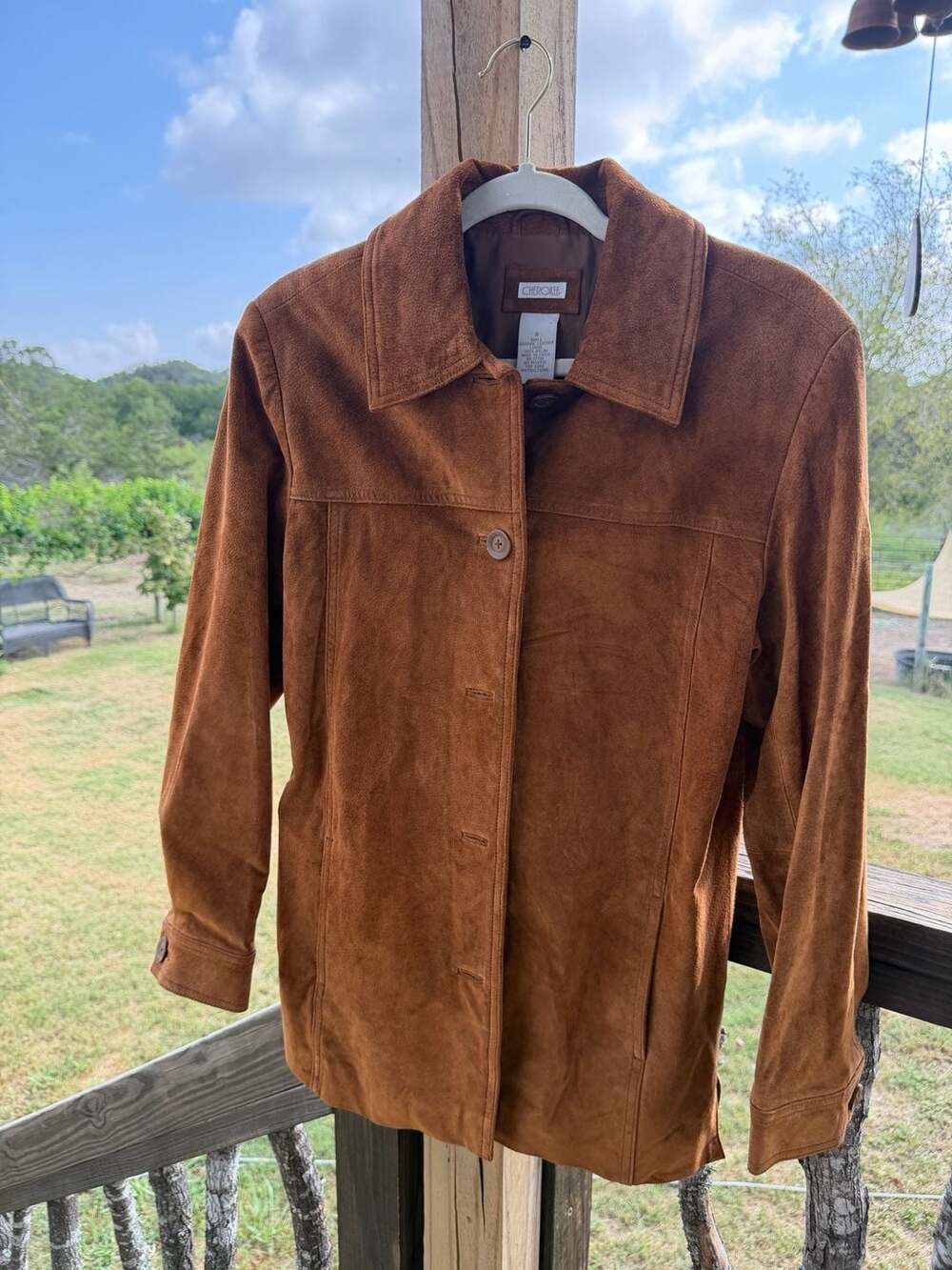 Cherokee Women's Genuine Suede Leather Jacket Size Small